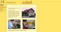 Desktop Screenshot of feinekerzen.de